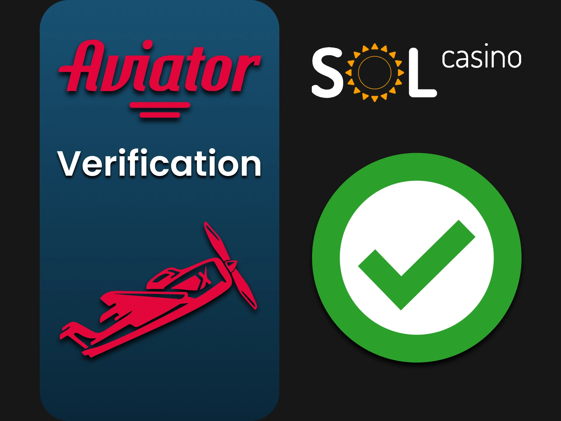 Fill out all the data at Sol Casino for the Aviator gear.