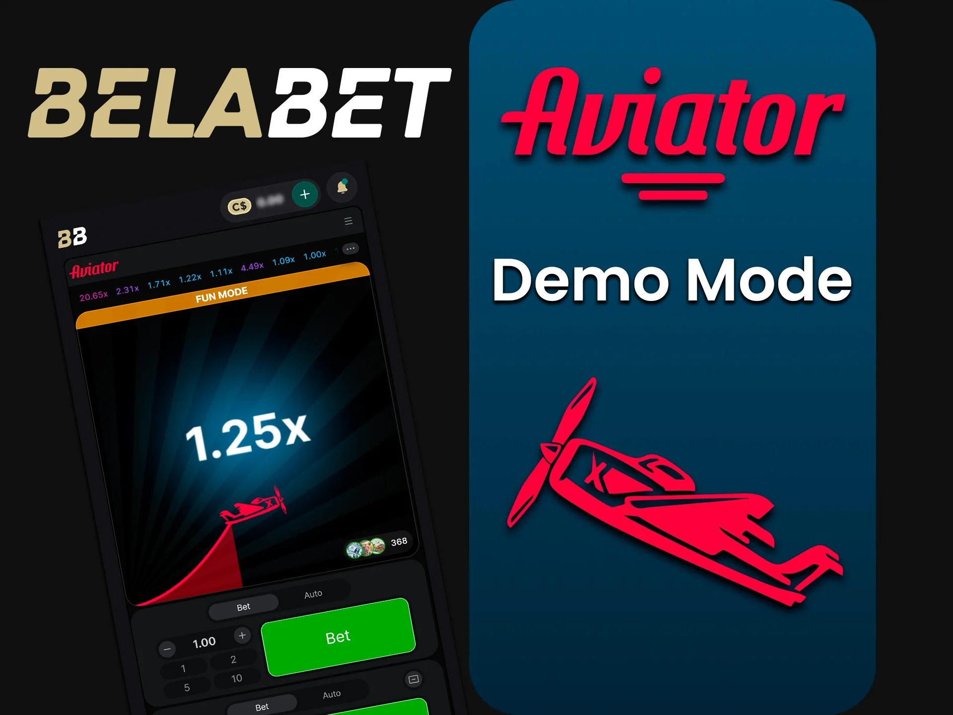 Belabet casino Aviator demo mode for players