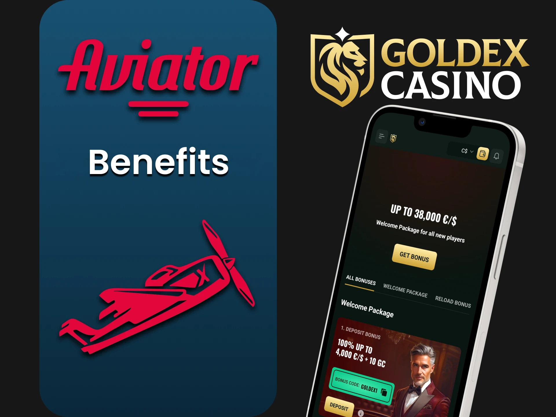 Explore the benefits of Goldex Casino for Aviator players.