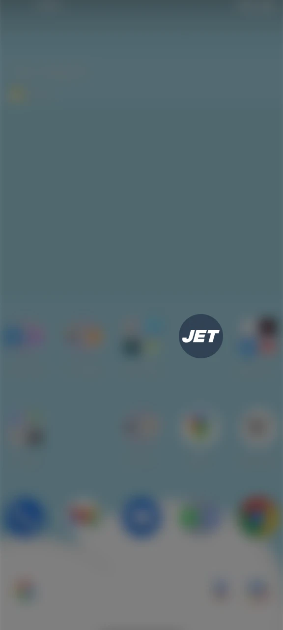 Open the Jet Casino app on your home screen.