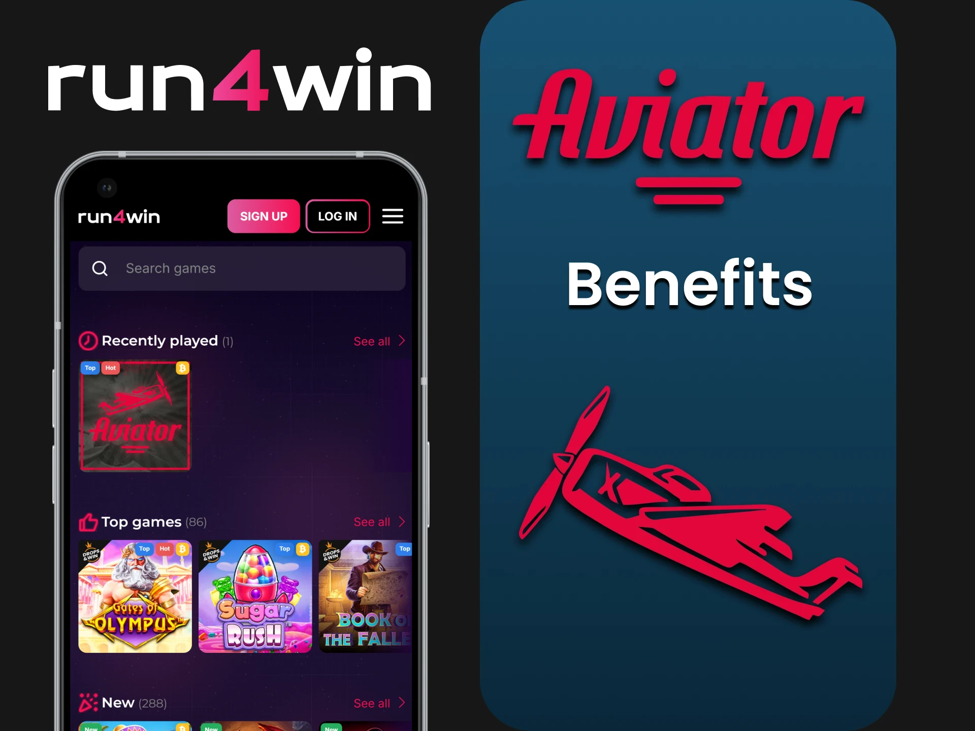 The Run4win app has lots of advantages.